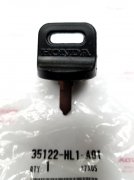 OEM Honda MUV/UTV HD75 Key with Rubber Head Cap C & D Codes