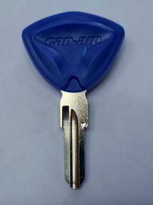 Can-AM Logo Blue Motorcycle Spyder Trike Transponder Key